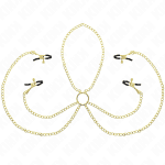 KINK - 4 NIPPLE AND CLIT CLAMPS ADJUSTABLE GOLD