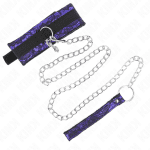 KINK - SHORT VELVET LACE NECKLACE WITH BELT 105 CM WITH NYLON TRIM 44 X 5.5 CM - Image 2