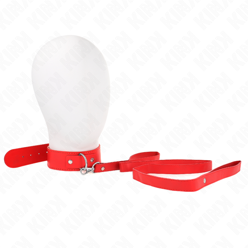 img_187552_fad8c00616e9f4671474e1d0eed59d25_1 KINK - NECKLACE WITH BELT 116 CM ROJO STRAP ADJUSTABLE 32-50 CM X 8 CM - Image 1