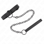 KINK - COLLAR WITH DARK LEASH 65 CM ADJUSTABLE 37-54 CM X 3 CM - Image 2