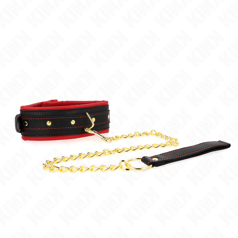 img_187617_ce4826b64d7a6bce9e979d04f66bdbf4_1 KINK - COLLAR WITH PLAIN FABRIC LEASH ADJUSTABLE 33-48 CM X 5.7 CM - Image 2