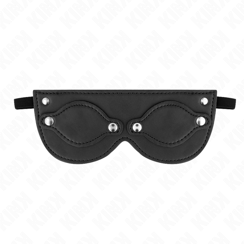 img_187670_4475ada00f5ffd92839d35ce85a67da4_1 KINK - LEATHERETTE MASK WITH DETACHABLE EYE COVERS 22 x 9 CM - Image 1