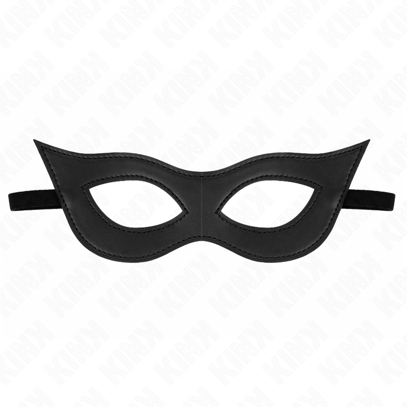 img_187678_d0878563f5b7f3352714dc27ee5c1925_1 KINK - LEATHERETTE MASK MODEL 2 23 x 7.5 CM - Image 1