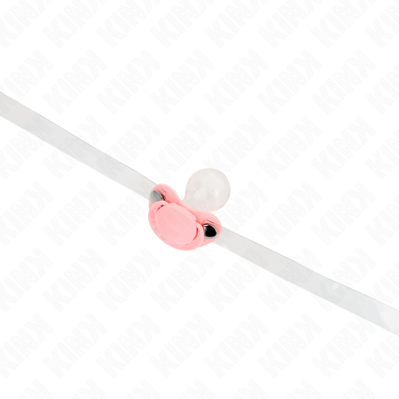 img_187724_da47c4dbfaddd2eea7faf317715c9133_1 KINK - PINK PACIFIER SHAPED GAG 5.5 x 4 CM ADJUSTABLE 43-60 CM - Image 2
