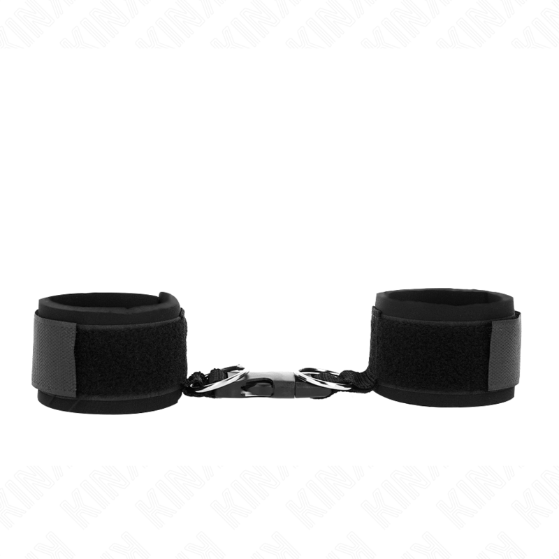 img_187759_52efb699b34930176f6e4aaf571d88a9_1 KINK - NEOPRENE HOOK&LOOP FASTENER WRIST RESTRAINTS BLACK ADJUSTABLE 22-34 CM - Image 1