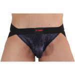 BURN - 006 JOCK SHINY BLUE / BLACK S