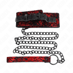 KINK - LACE NECKLACE WITH BELT WITH REAL LEATHER BELT 105 CM / 44 X 5.5 CM - Image 2