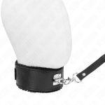 KINK - NECKLACE WITH BELT 116 CM WITH BLACK LEATHER STRAP ADJUSTABLE 40-48 CM X 6 CM - Image 2
