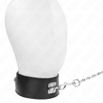 KINK - NECKLACE WITH BELT 65 CM WITH WIDE BLACK STRAP ADJUSTABLE 33.5-41 CM X 5 CM - Image 2
