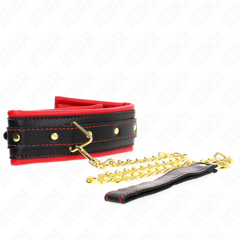 img_188820_1152cfc3f35de3641fdafebe64fff835_1 KINK - NECKLACE WITH SPONGE IMITATION LEATHER STRAP MODEL 2 ADJUSTABLE 37-54 CM X 3 CM - Image 1