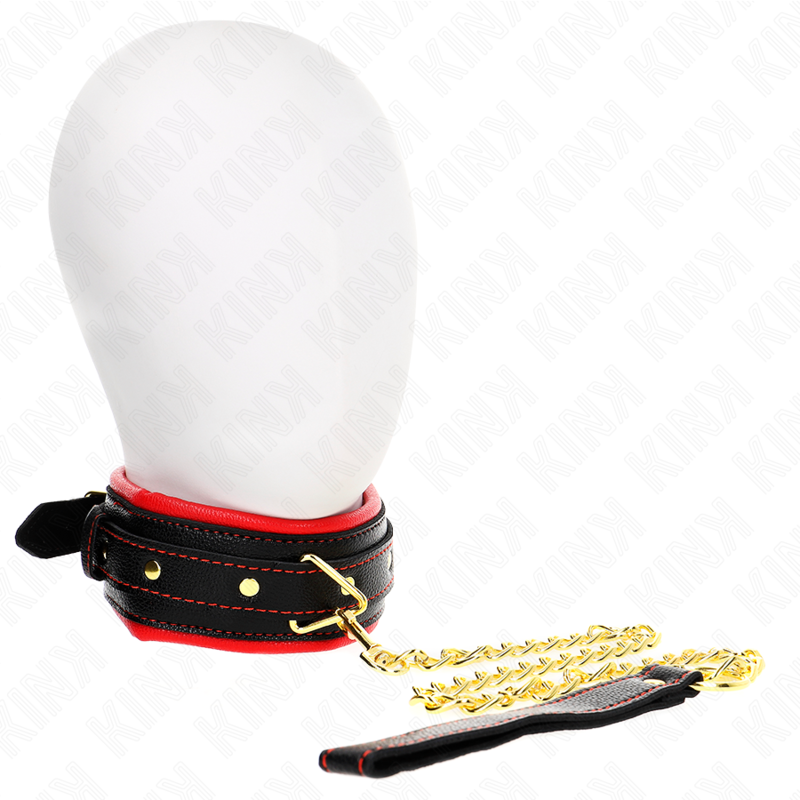 img_188822_8b8c248e21054249352e880882426250_1 KINK - NECKLACE WITH SPONGE IMITATION LEATHER STRAP MODEL 2 ADJUSTABLE 37-54 CM X 3 CM - Image 2