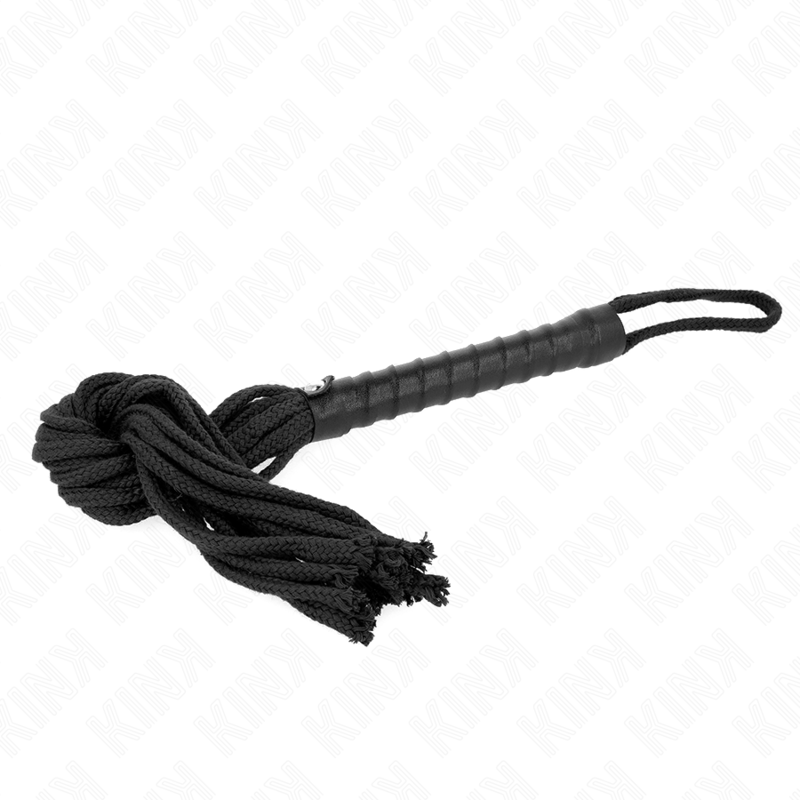 img_188858_add72af2e6ff7d86e3240ed6a6152387_1 KINK - BLACK ROPE WHIP 56 CM - Image 1