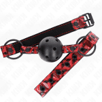 KINK - DIAMOND PATTERN BALL 4.5 CM GAG MODEL 2 64.5 CM ADJUSTABLE 42-60 CM - Image 2