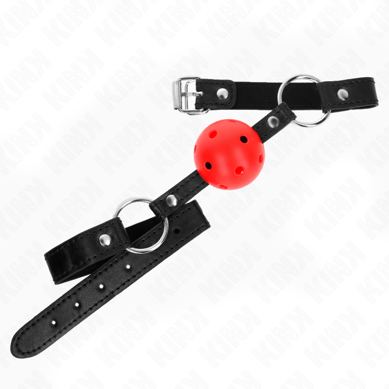 img_188951_66111ef4d856e1bc71c32255b8335e31_1 KINK - HOLLOW HARD RED BALL 4.5 CM GAG MODEL 1 63.5 X 2 CM - Image 2