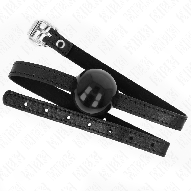 img_188973_b56b6b6ed5d59dd5d097795a19951b0f_1 KINK - BLACK SINGLE SOLID BALL 4 CM GAG 65 x 1.5 CM - Image 2