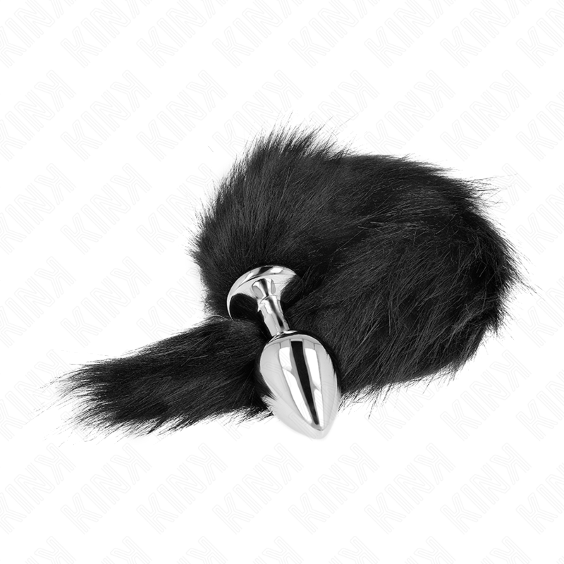 img_189054_359b011400d507cc9ee6d1bd5f4c05de_1 KINK - ANAL PLUG SIZE M 8 X 3.5 CM WITH SYNTHETIC TAIL 40 CM BLACK - Image 2