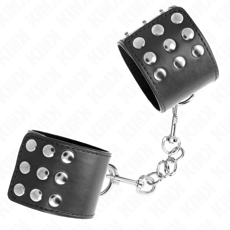 img_189195_b5679ec1e1bd2c2c0b595dcd8ef10b14_1 KINK - WRIST RESTRAINTS WITH SNAP FASTEN BLACK ADJUSTABLE 19-24 CM X 5.5 CM - Image 2