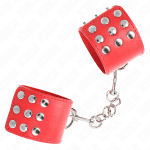 KINK - WRIST RESTRAINTS WITH SNAP FASTEN RED ADJUSTABLE 19-24 CM X 5.5 CM - Image 2