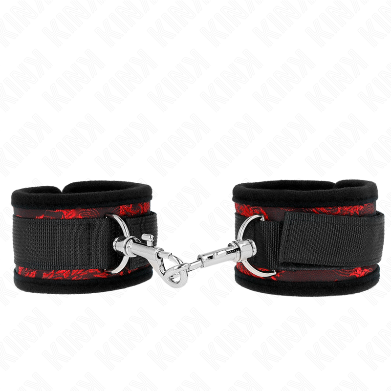 img_189283_e2156bb0383ee0b4389c221fa6ec8c81_1 KINK - SCANDAL WRIST RESTRAINTS RED-BLACK - Image 1