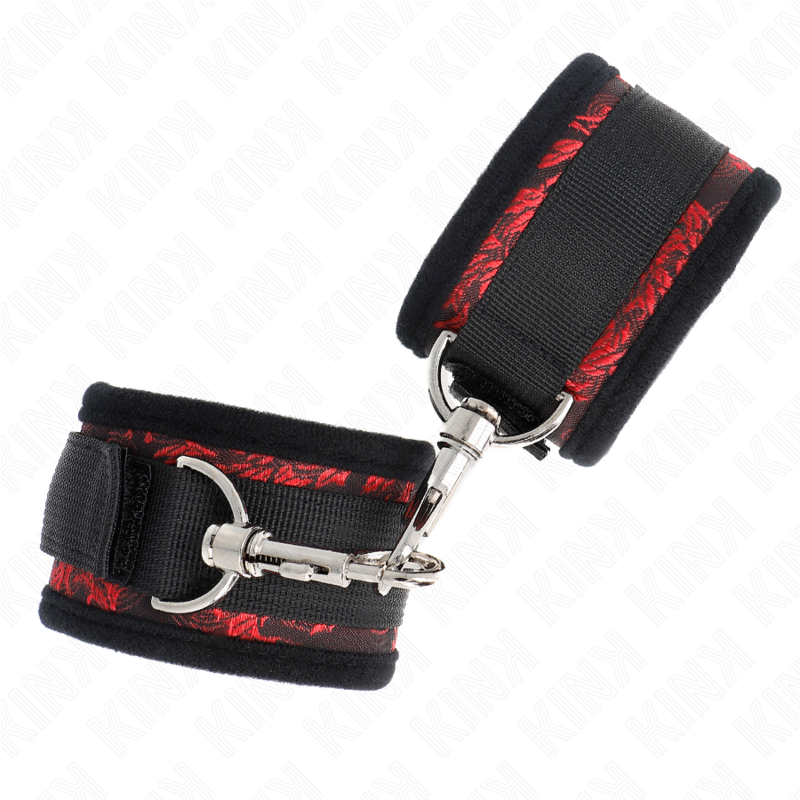 img_189284_ef998ed9e8f6ccbaefa5d11281db05d7_1 KINK - SCANDAL WRIST RESTRAINTS RED-BLACK - Image 2