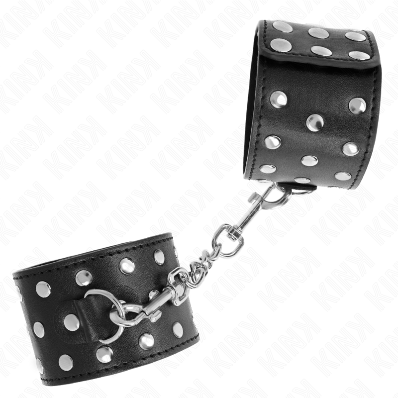 img_189296_86a84a70ef3afb5183670322d5315c94_1 KINK - PUNK WRIST RESTRAINTS ADJUSTABLE 19-24 CM X 5.5 CM - Image 2