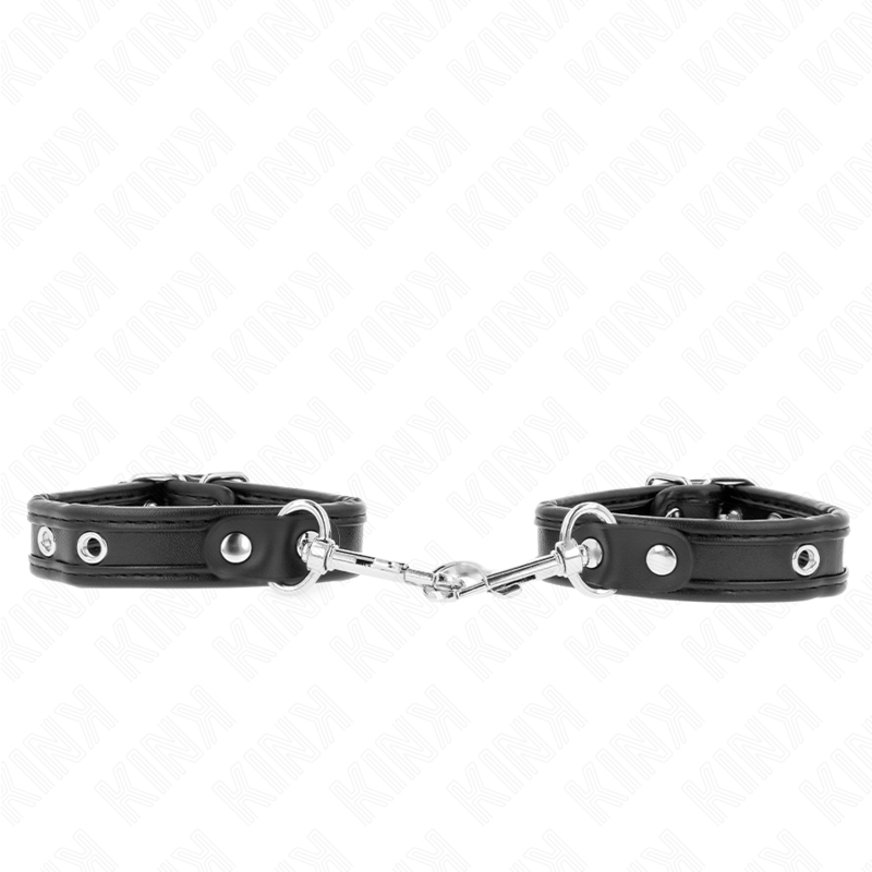 img_189415_5f38e456fe9e1ff683e888b3e8325c43_1 KINK - MINI BLACK WRISTBANDS WITH STUDS ADJUSTABLE 16-22 CM X 2 CM - Image 1