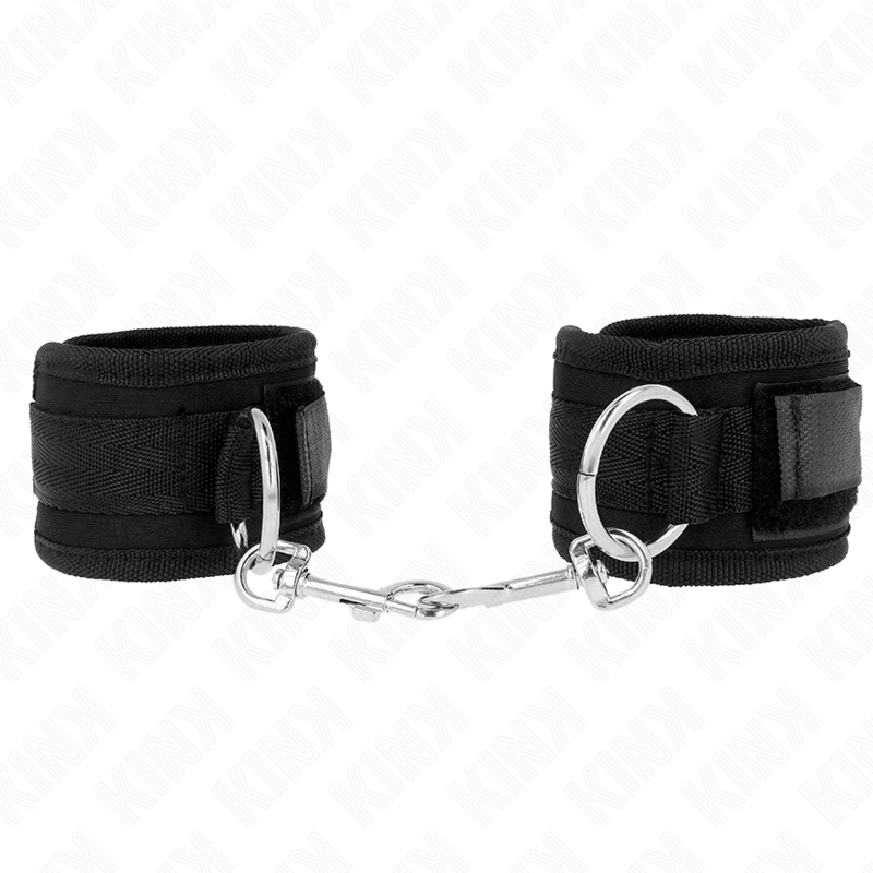 img_189423_f97c8595f0681e65cc507dd93707e701_1 KINK - WRIST RESTRAINTS BLACK ADJUSTABLE 18-35 CM X 6 CM - Image 1