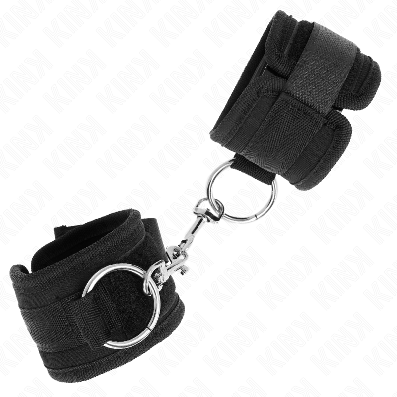 img_189424_9412bf087ef95f1f257c8cc766dd242e_1 KINK - WRIST RESTRAINTS BLACK ADJUSTABLE 18-35 CM X 6 CM - Image 2