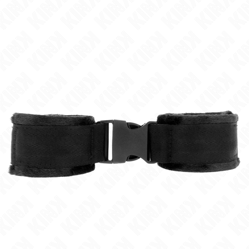 img_189459_58fa34c2bfb2be5f963f43ce6d830068_1 KINK - NYLON BIND HOOK&LOOP WRIST RESTRAINTS RED-BLACK MODEL 1 AJDUSTABLE 25-35 CM X 6 CM - Image 1