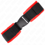 KINK - NYLON BIND HOOK&LOOP WRIST RESTRAINTS BLACK MODEL 1 AJDUSTABLE 25-35 CM X 6 CM - Image 2