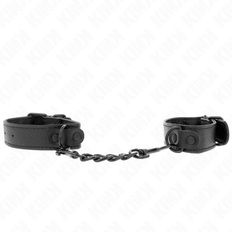 img_189475_d9759da1cf06d67776ae5cfdea47bb88_1 KINK - BEGINNER HAND CUFFS ADJUSTABLE 13-23 CM X 2.2 CM - Image 1