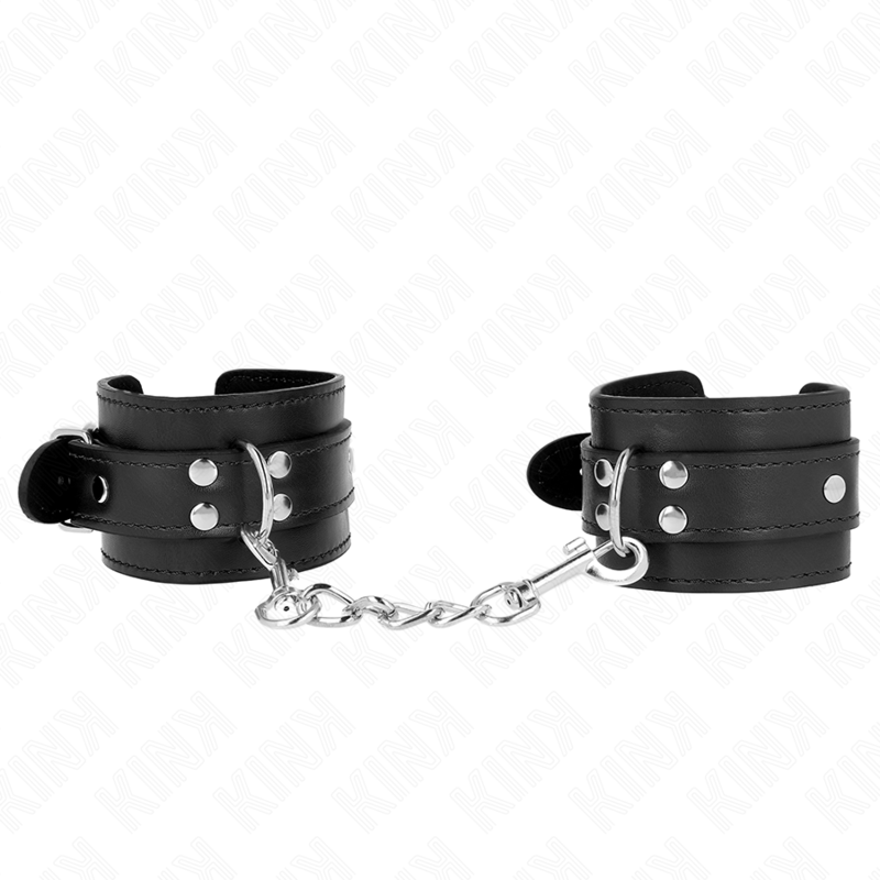 img_189513_8f97ed148b91b21330d3bfb950ae1bc8_1 KINK - SIMPLE WRIST RESTRAINTS BLACK ADJUSTABLE 20-23 CM X 5.5 CM - Image 1