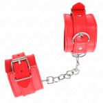 KINK - SIMPLE WRIST RESTRAINTS RED ADJUSTABLE 20-23 CM X 5.5 CM - Image 2