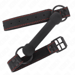 KINK - BONE GAG WITH LEATHERETTE STRAP BLACK ADJUSTABLE 41-57 CM - Image 2