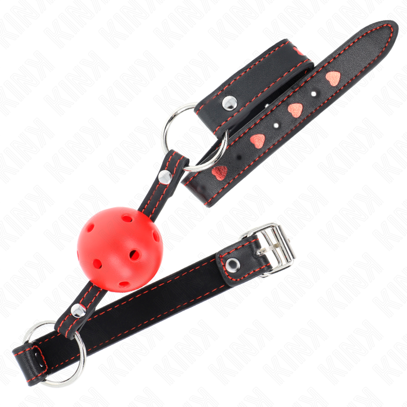 img_189635_47295ac3c221348f6b55d7ebc07f3da3_1 KINK - HOLLOW HARD RED BALL GAG MODEL 2 65 x 2.5 CM - Image 2