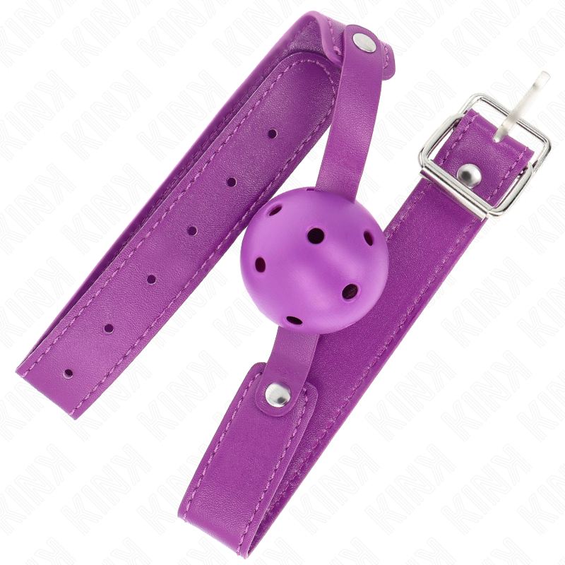img_189642_9456bb3c1ebbb57cf1a6d6e2c83bc298_1 KINK - PURPLE BREATHABLE BALL 4.5 CMGAG 65 x 2.5 CM - Image 2