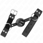 KINK - SOFT AND SOLID BALL 4 CM GAG WITH LEATHERETTE STRAP 62 x 2.5 CM ADJUSTABLE 42-58 CM - Image 2