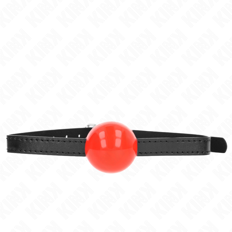 img_189716_4e87580e7ec3ea02ae42f79a772cdeef_1 KINK - RED SINGLE SOLID BALL 4 CM GAG 65 x 1.5 CM - Image 1
