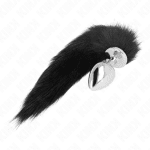 KINK - ANAL PLUG SIZE L 10 X 4 CM WITH SYNTHETIC TAIL 40 CM BLACK - Image 2