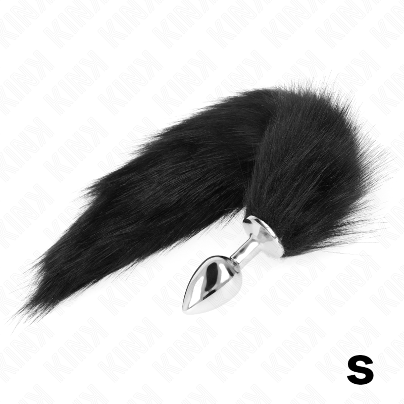 img_190194_9094f5aeb5628cc5b037a9860c172cc9_1 KINK - ANAL PLUG SIZE S 7 X 3 CM WITH SYNTHETIC TAIL 40 CM BLACK - Image 1