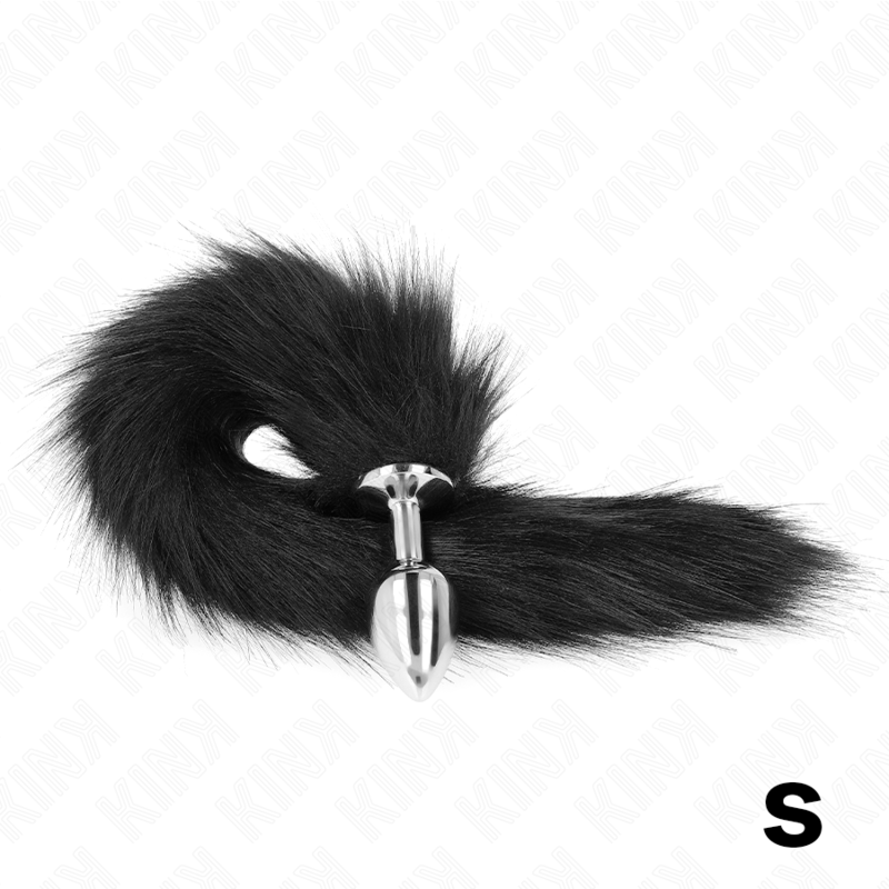 img_190197_3356c7bcb1eb205c048e8d9a40fdb859_1 KINK - ANAL PLUG SIZE S 7 X 3 CM WITH SYNTHETIC TAIL 40 CM BLACK - Image 2