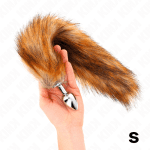 KINK - ANAL PLUG SIZE S 7 X 3 CM WITH SYNTHETIC TAIL 40 CM BROWN - Image 2