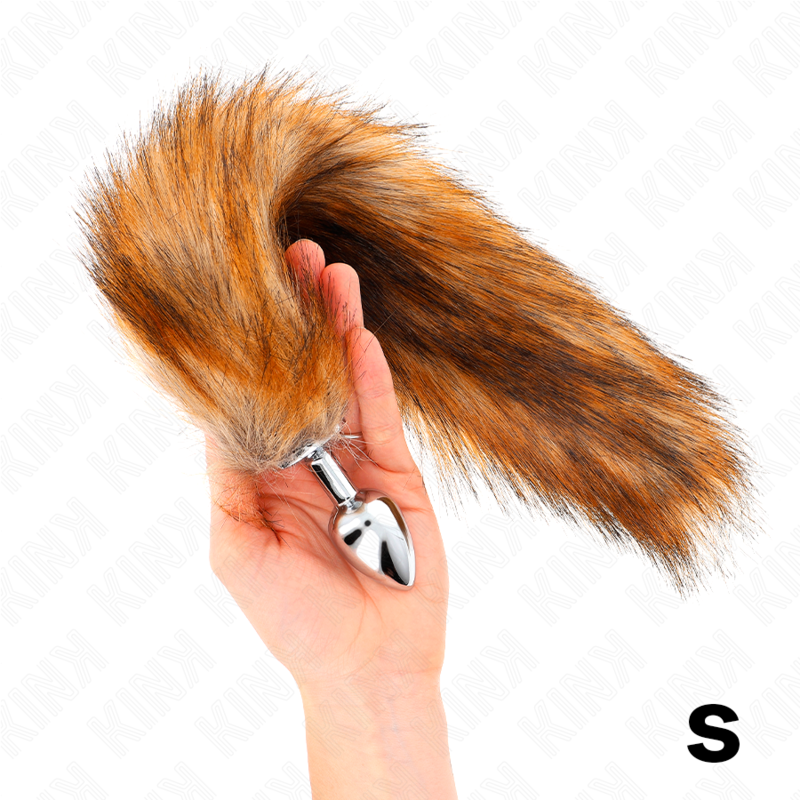 img_190203_b1e87dd7cc16a5fa7820884ee8a3dc99_1 KINK - ANAL PLUG SIZE S 7 X 3 CM WITH SYNTHETIC TAIL 40 CM BROWN - Image 2