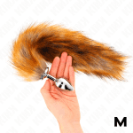 KINK - ANAL PLUG SIZE M 8 X 3.5 CM WITH SYNTHETIC TAIL 40 CM BROWN - Image 2