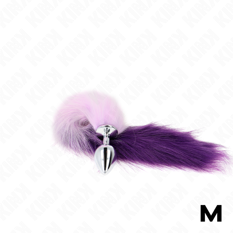 img_190214_4e2d78f0e816d5c89791d82ce411b13d_1 KINK - ANAL PLUG SIZE M 8 X 3.5 CM WITH SYNTHETIC TAIL 40 CM PURPLE - Image 1
