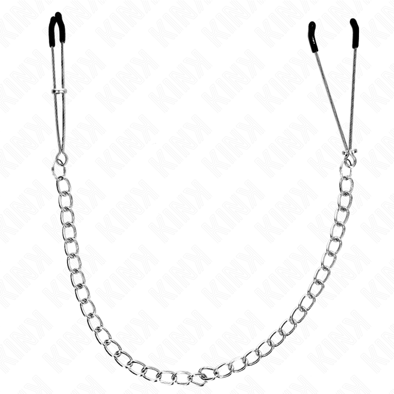 img_190242_b3bdd4814807feacc742591957778ebd_1 KINK - THIN NIPPLE CLAMPS WITH THICK CHAIN 30 CM - Image 1