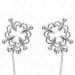 KINK - METAL FLOWER NIPPLE CLAMPS WITH CHAIN - Image 2