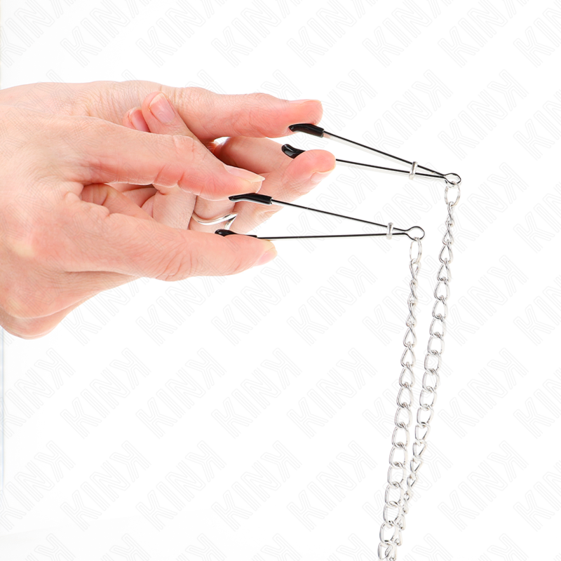 img_190260_31fd22522435a29ec434f7a812adde0b_1 KINK - TRIPLE NIPPLE AND CLIT CLAMPS WITH CHAIN MODEL 1 - Image 2