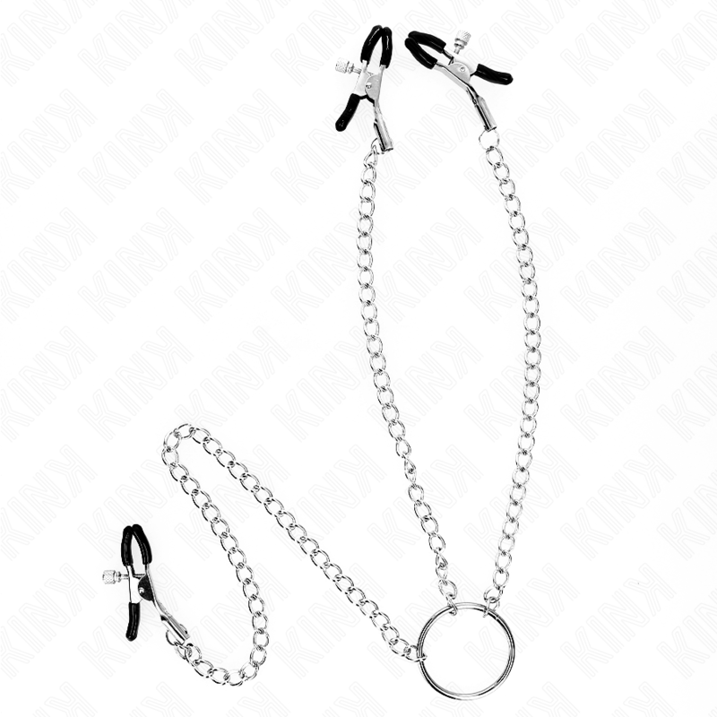 img_190262_7d17a3f09c2aaa6b9f2e3d640448ddeb_1 KINK - TRIPLE NIPPLE AND CLIT CLAMPS WITH CHAIN MODEL 0 - Image 1