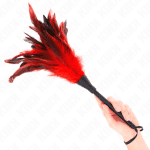KINK - RED MAIDS HORN SHAPED TICKLE CHICKEN FEATHERS 36 CM - Image 2